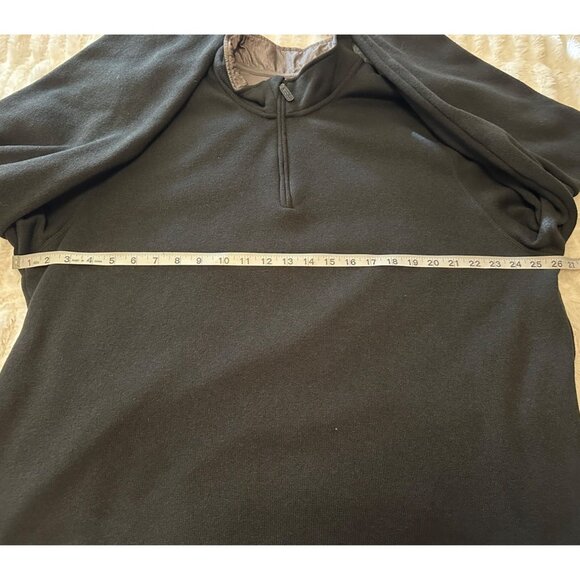 Men's Wrangler Authentics Black 1/4 Zip Pullover Jacket 100% Polyester Size XL - Picture 8 of 13